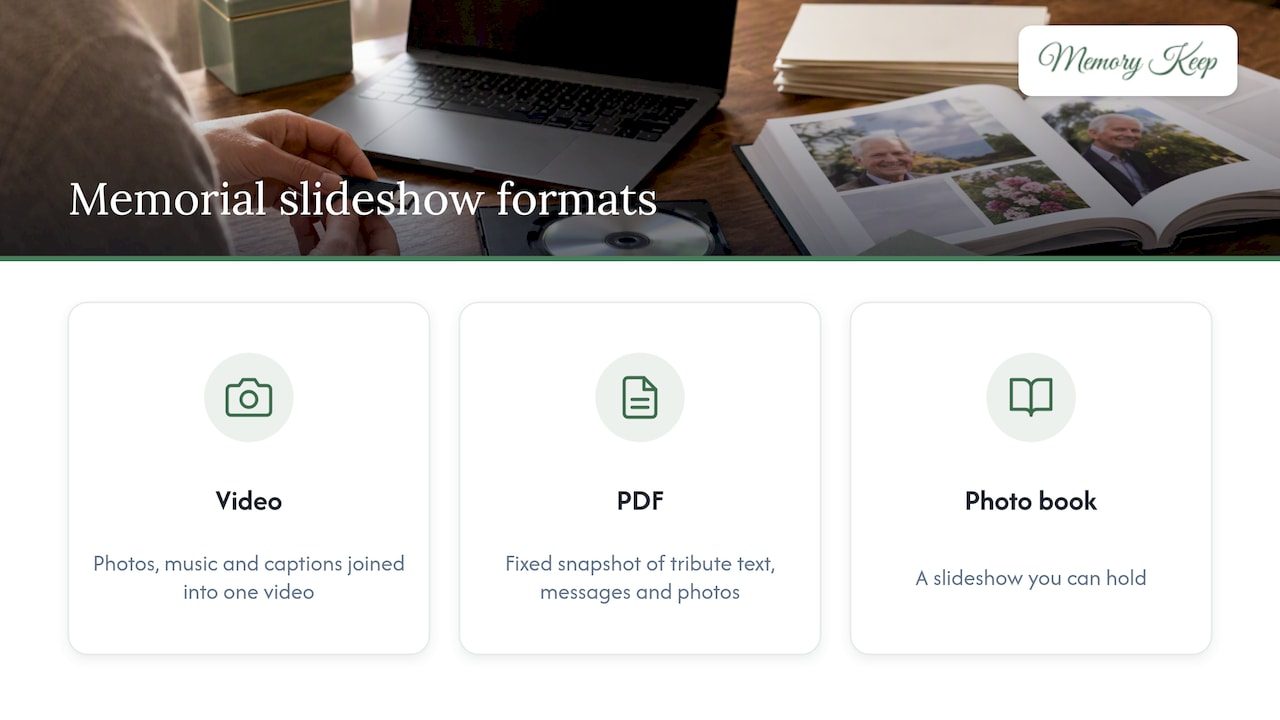 One photo collection becomes three keepsake formats