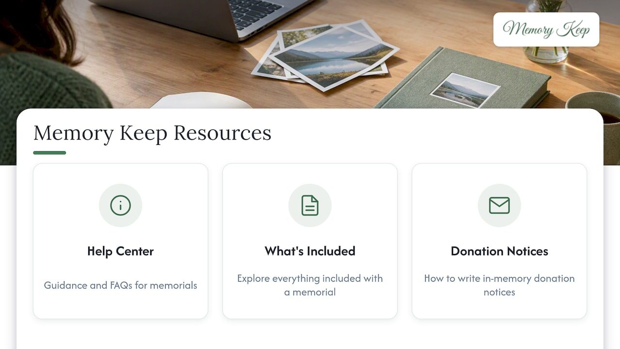 Memory Keep Resources and Partner Links — overview diagram